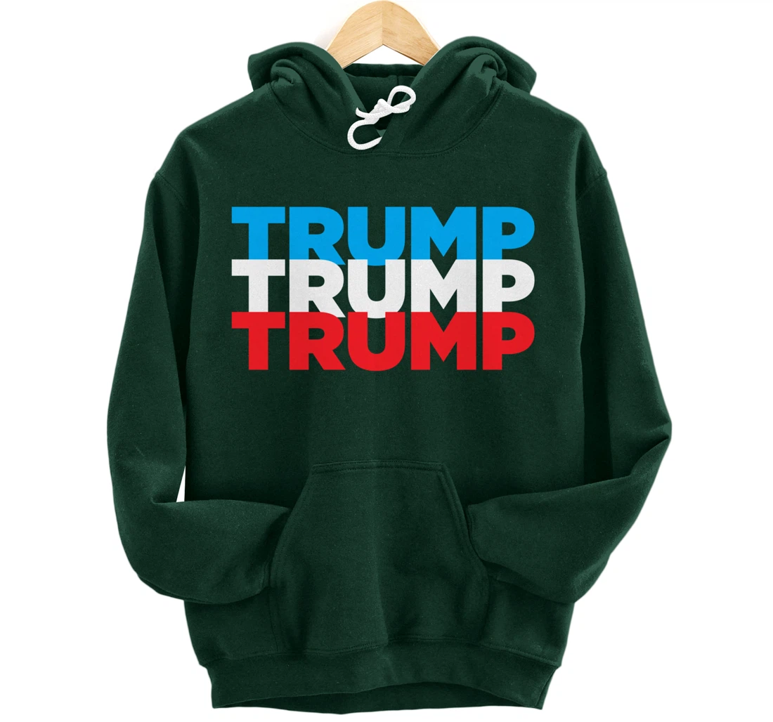 Trump 2024 Election | Red White Blue | Trump Gift Pullover Hoodie