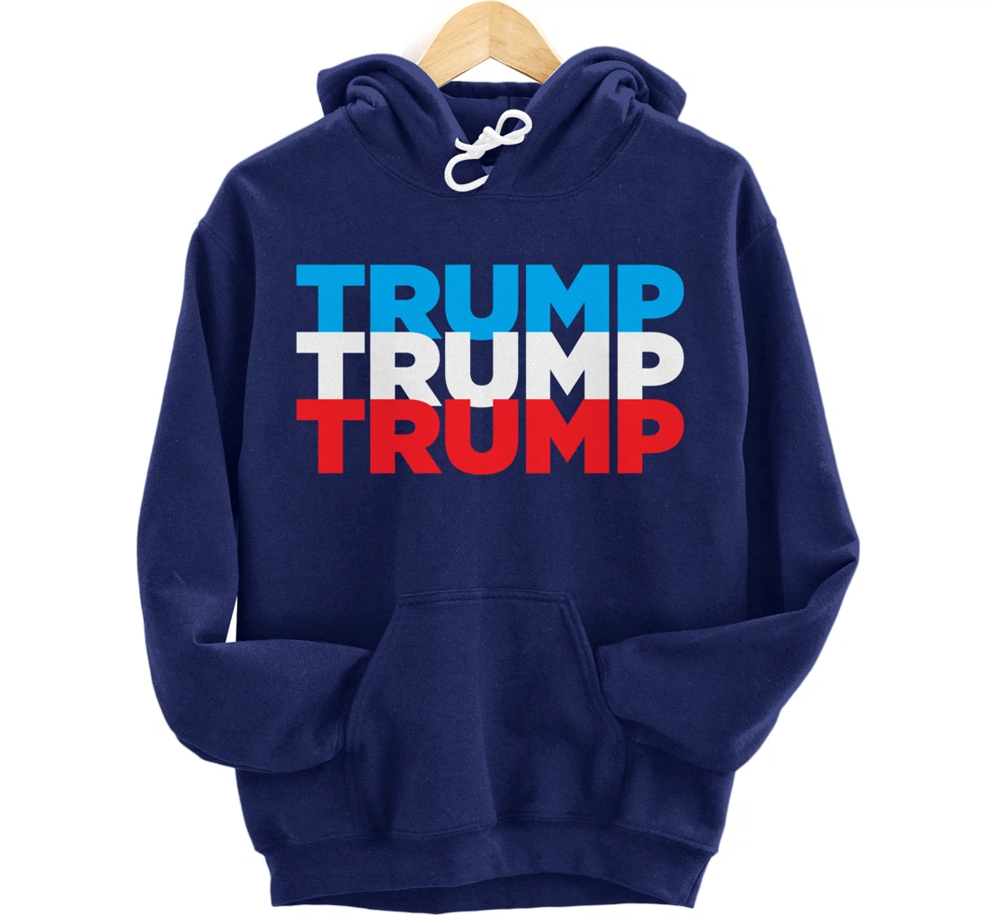 Trump 2024 Election | Red White Blue | Trump Gift Pullover Hoodie