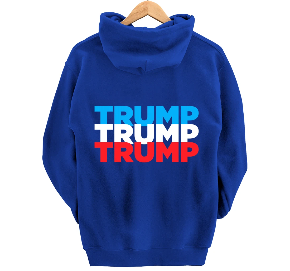 Trump 2024 Election | Red White Blue | Trump Gift Pullover Hoodie