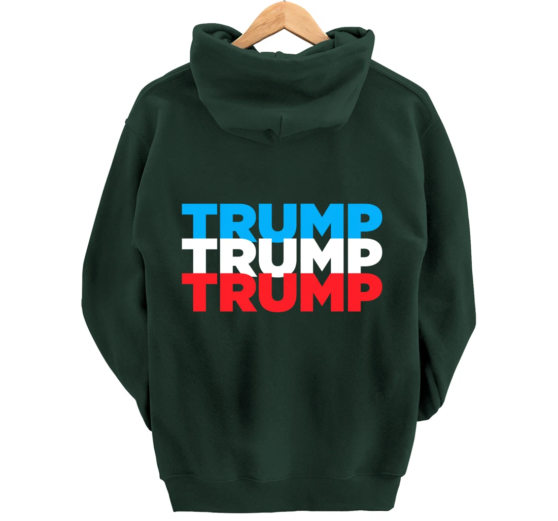 Trump 2024 Election | Red White Blue | Trump Gift Pullover Hoodie