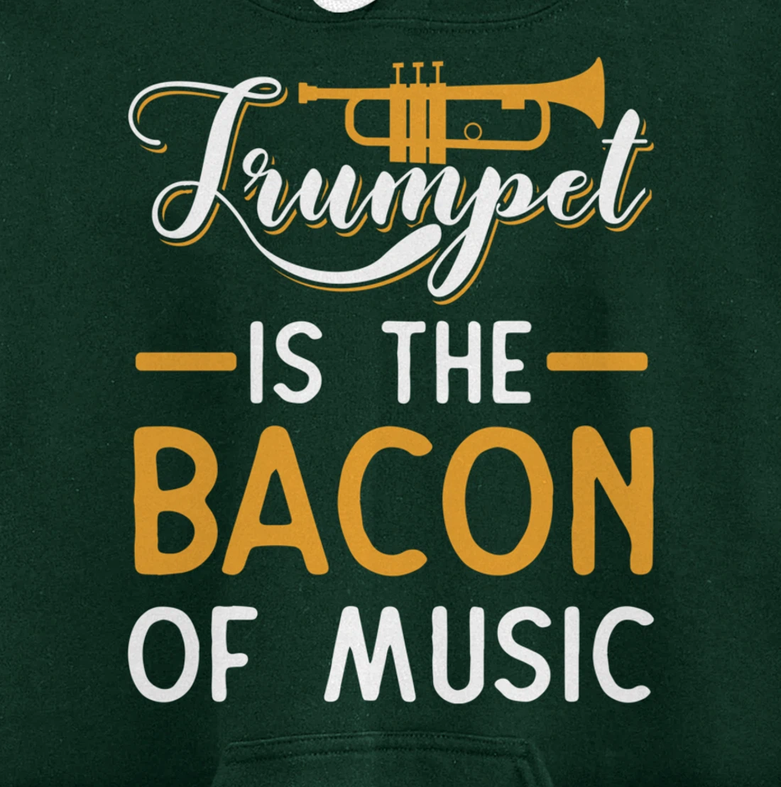 Funny Trumpet Gifts For Men Women Fun Band Musician Player Pullover Hoodie