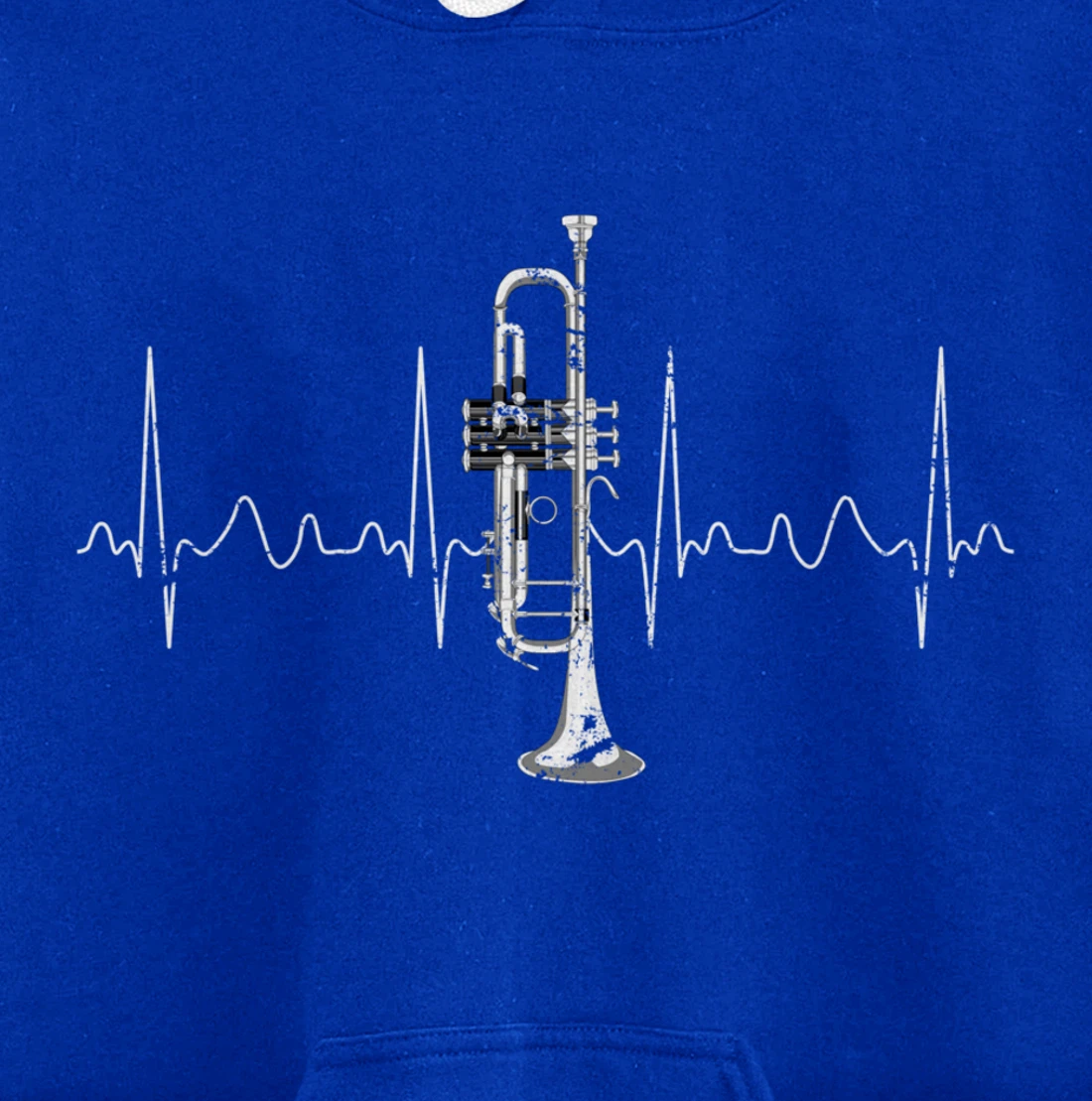 Trumpeter Musician Heartbeat Gift Trumpet Pullover Hoodie