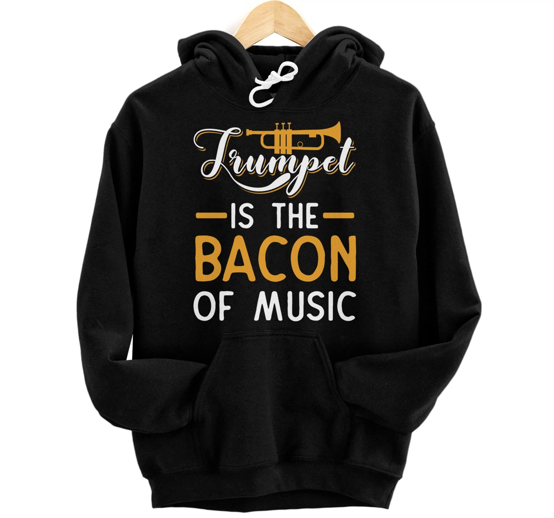 Funny Trumpet Gifts For Men Women Fun Band Musician Player Pullover Hoodie