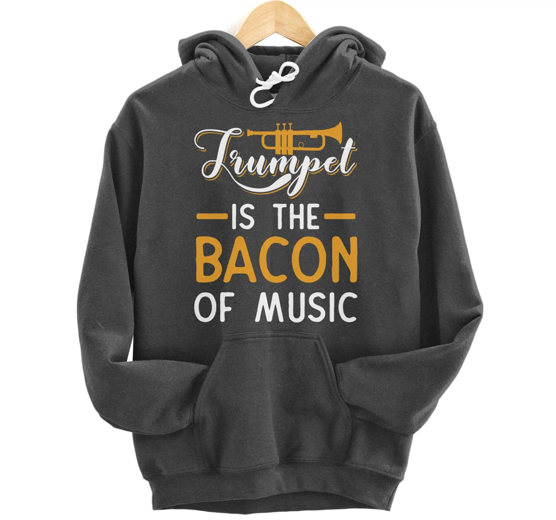 Funny Trumpet Gifts For Men Women Fun Band Musician Player Pullover Hoodie