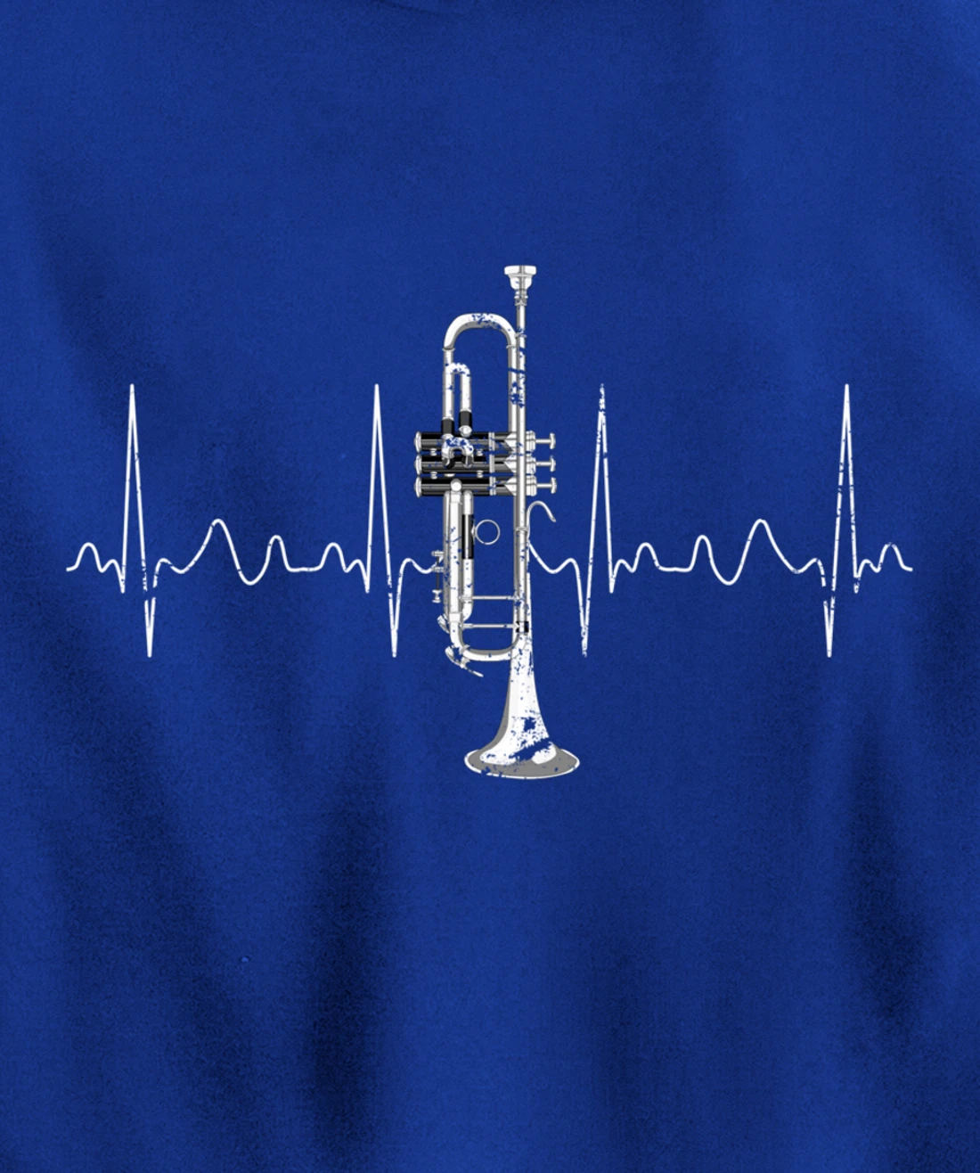 Trumpeter Musician Heartbeat Gift Trumpet Pullover Hoodie