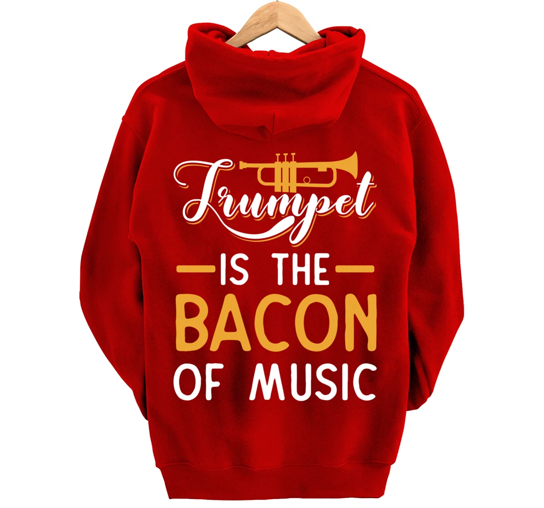 Funny Trumpet Gifts For Men Women Fun Band Musician Player Pullover Hoodie