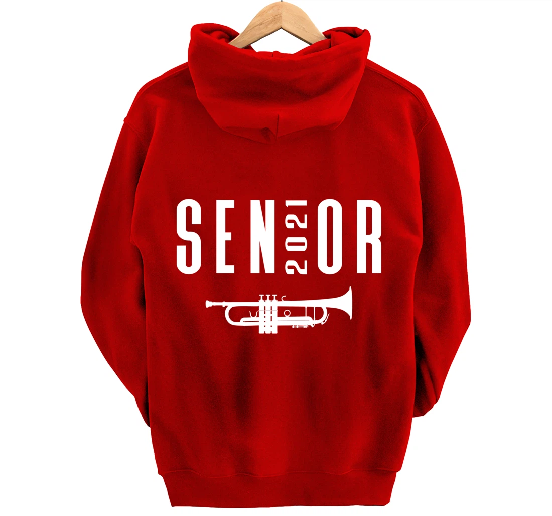 Senior 2021 Trumpet Player Band Pullover Hoodie