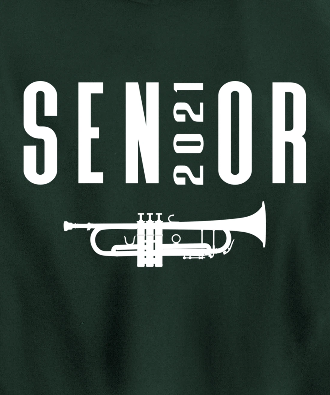 Senior 2021 Trumpet Player Band Pullover Hoodie