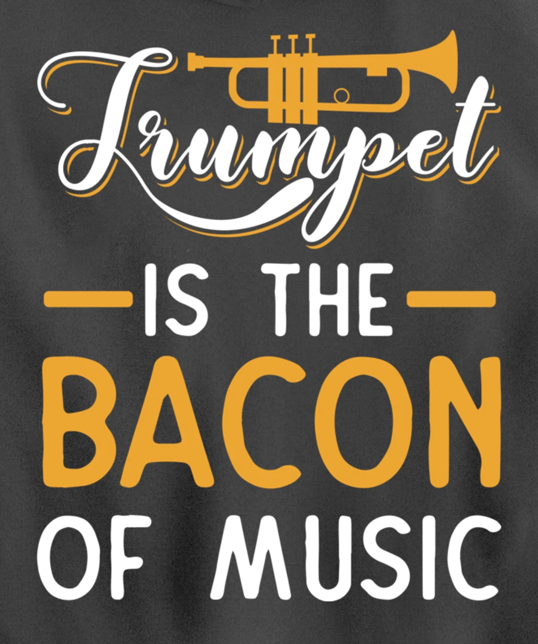 Funny Trumpet Gifts For Men Women Fun Band Musician Player Pullover Hoodie
