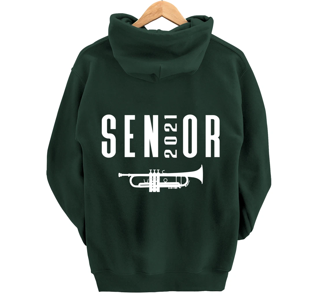 Senior 2021 Trumpet Player Band Pullover Hoodie