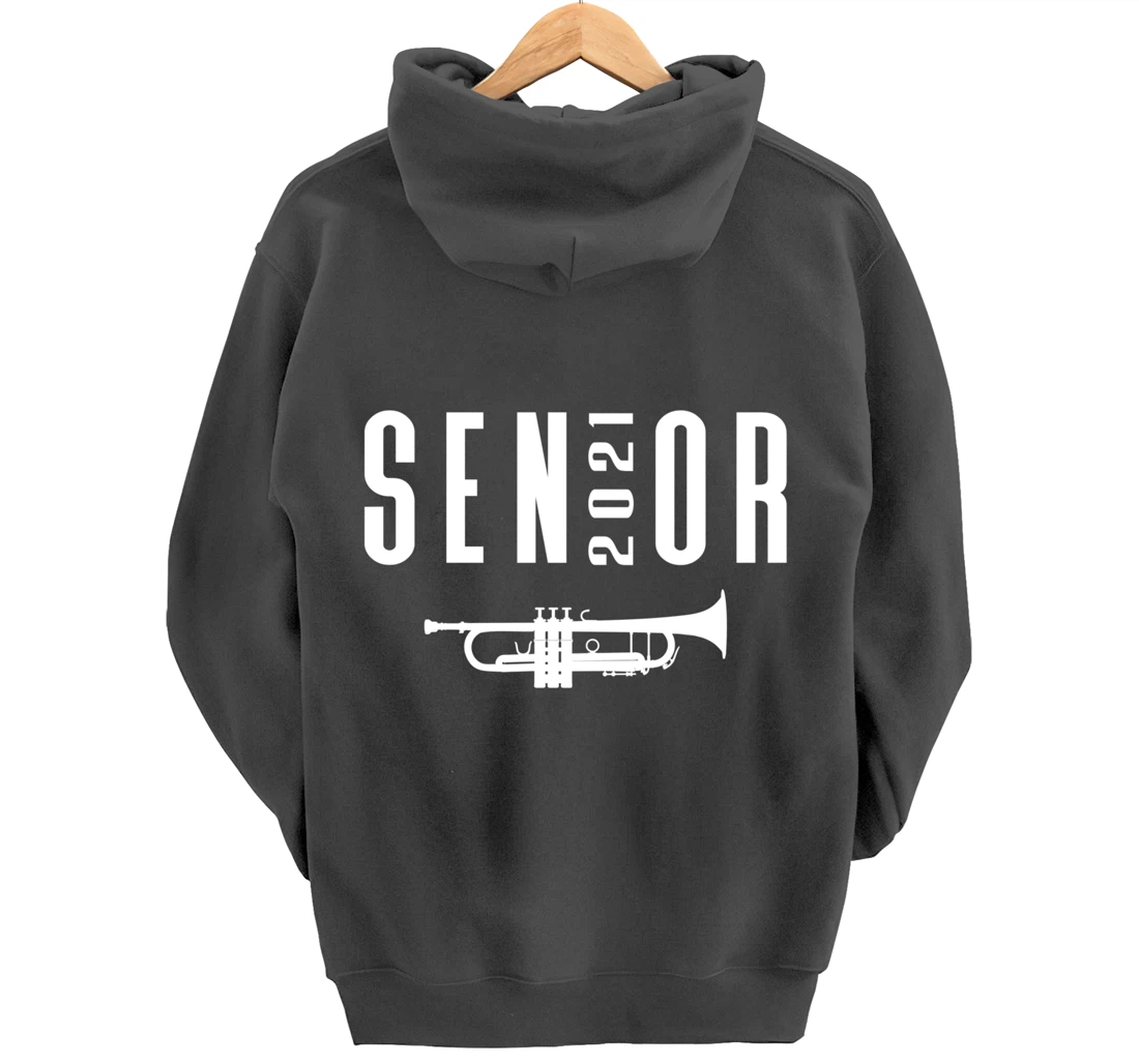 Senior 2021 Trumpet Player Band Pullover Hoodie