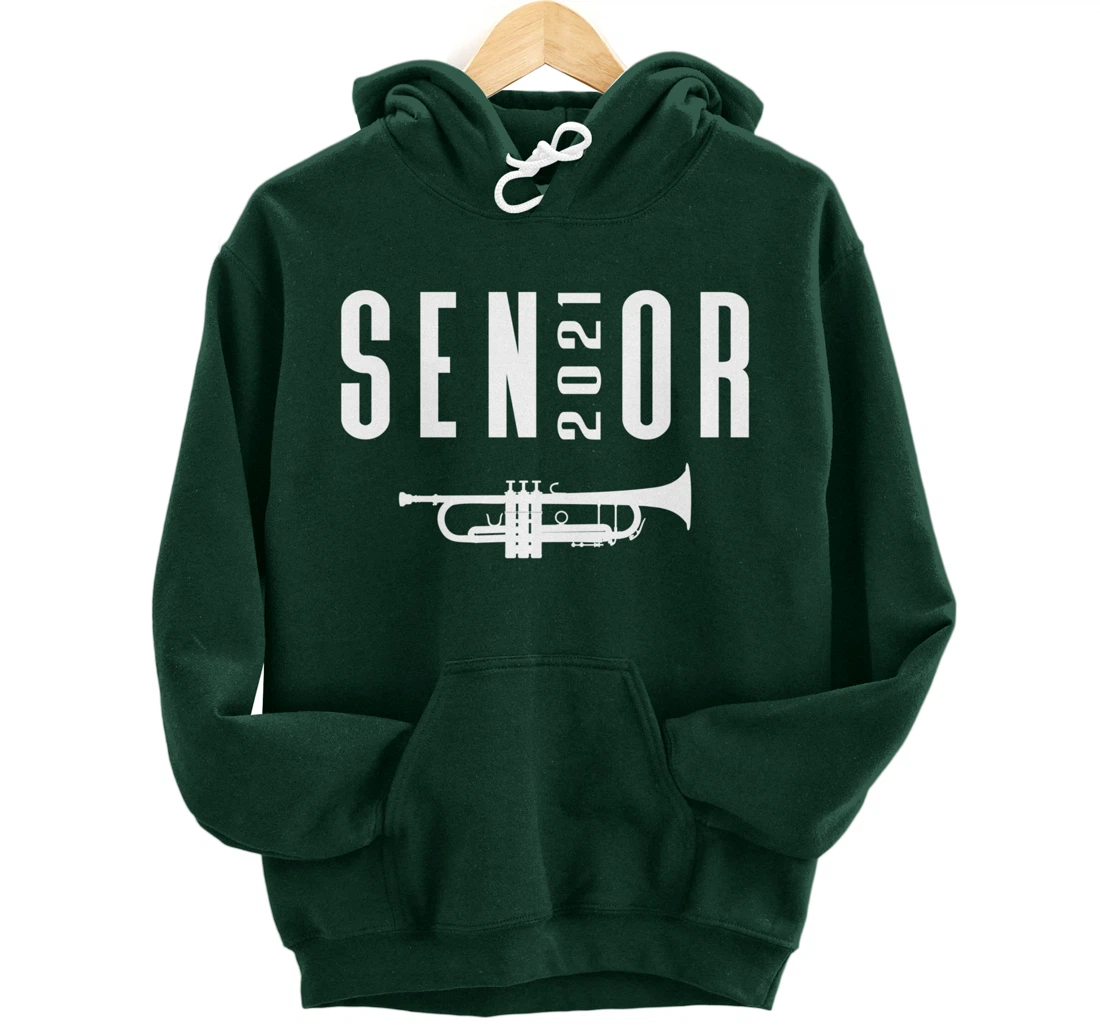 Senior 2021 Trumpet Player Band Pullover Hoodie