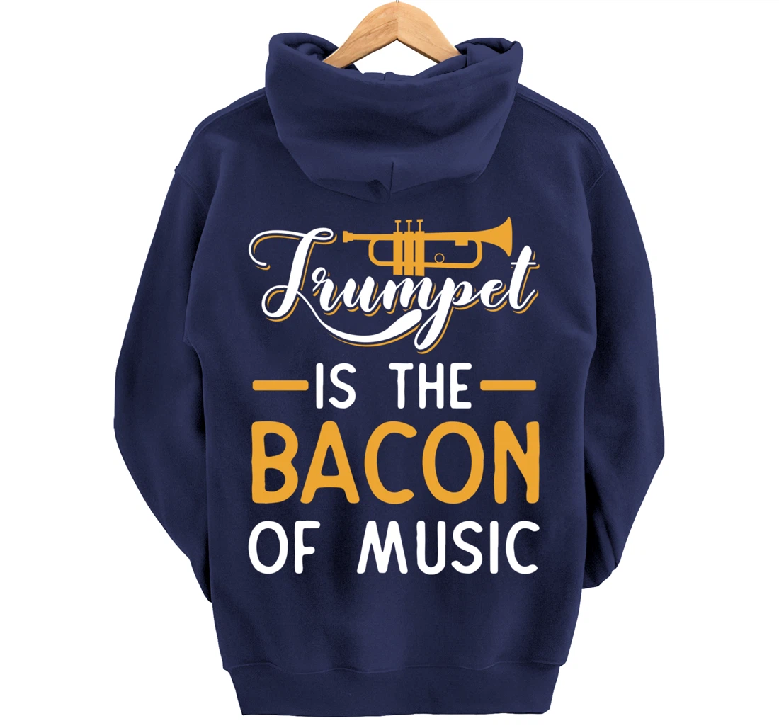 Funny Trumpet Gifts For Men Women Fun Band Musician Player Pullover Hoodie