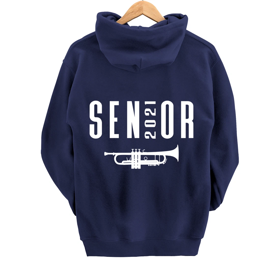 Senior 2021 Trumpet Player Band Pullover Hoodie
