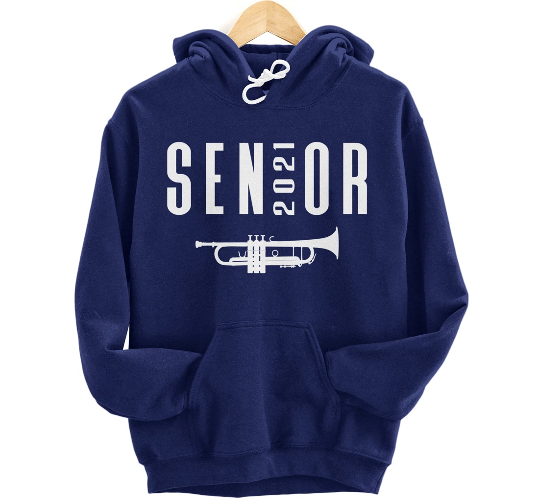 Senior 2021 Trumpet Player Band Pullover Hoodie
