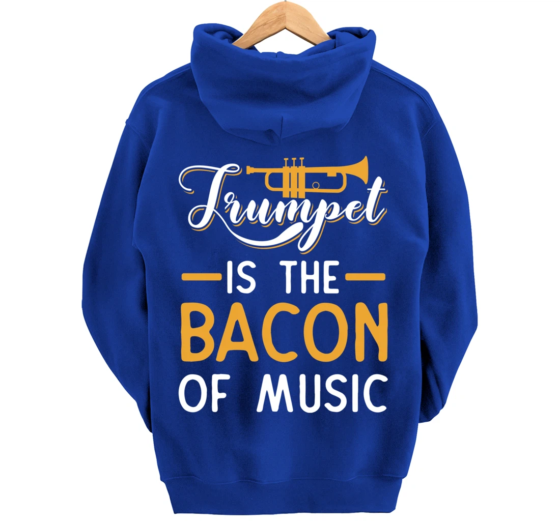 Funny Trumpet Gifts For Men Women Fun Band Musician Player Pullover Hoodie