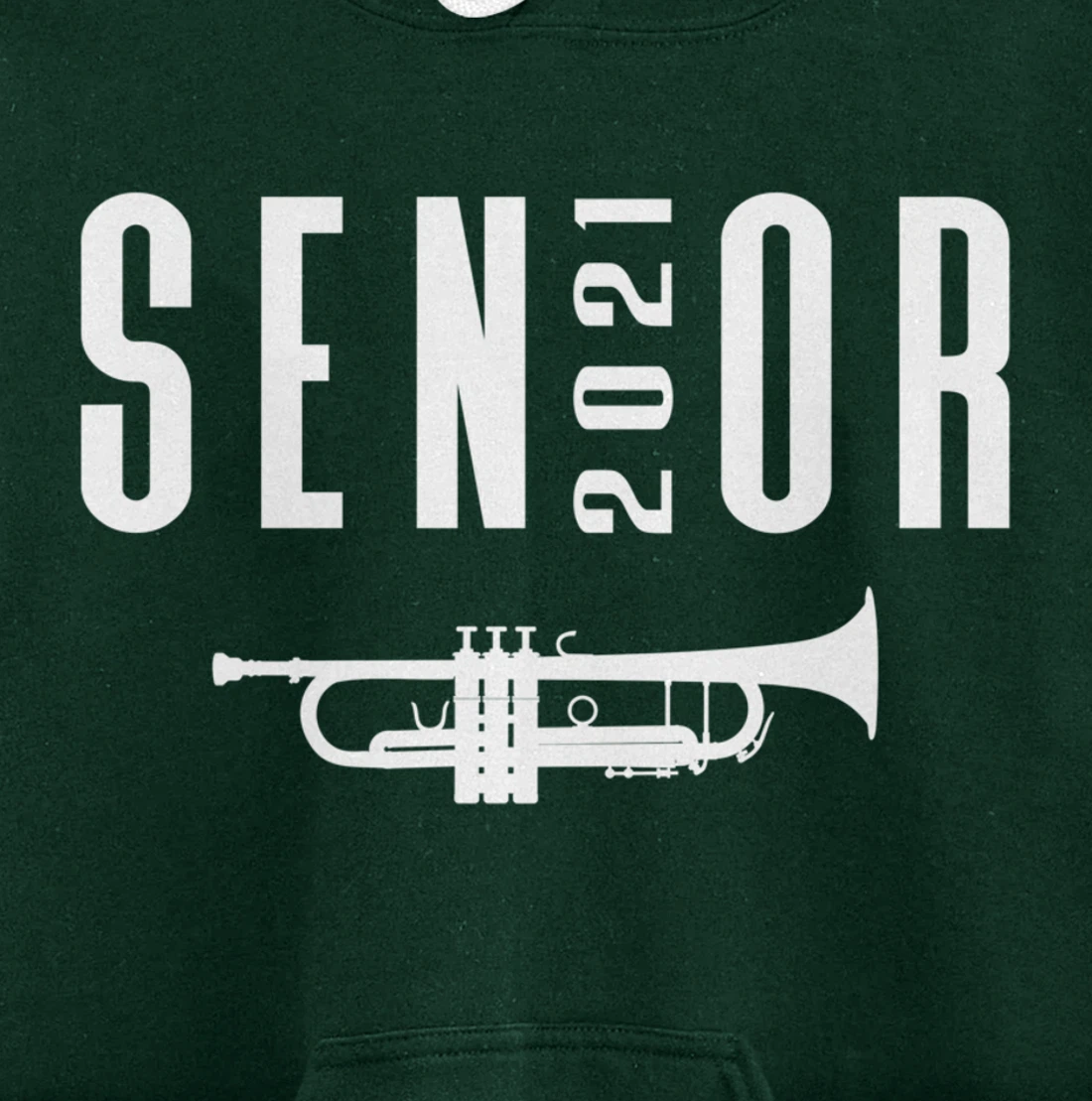 Senior 2021 Trumpet Player Band Pullover Hoodie