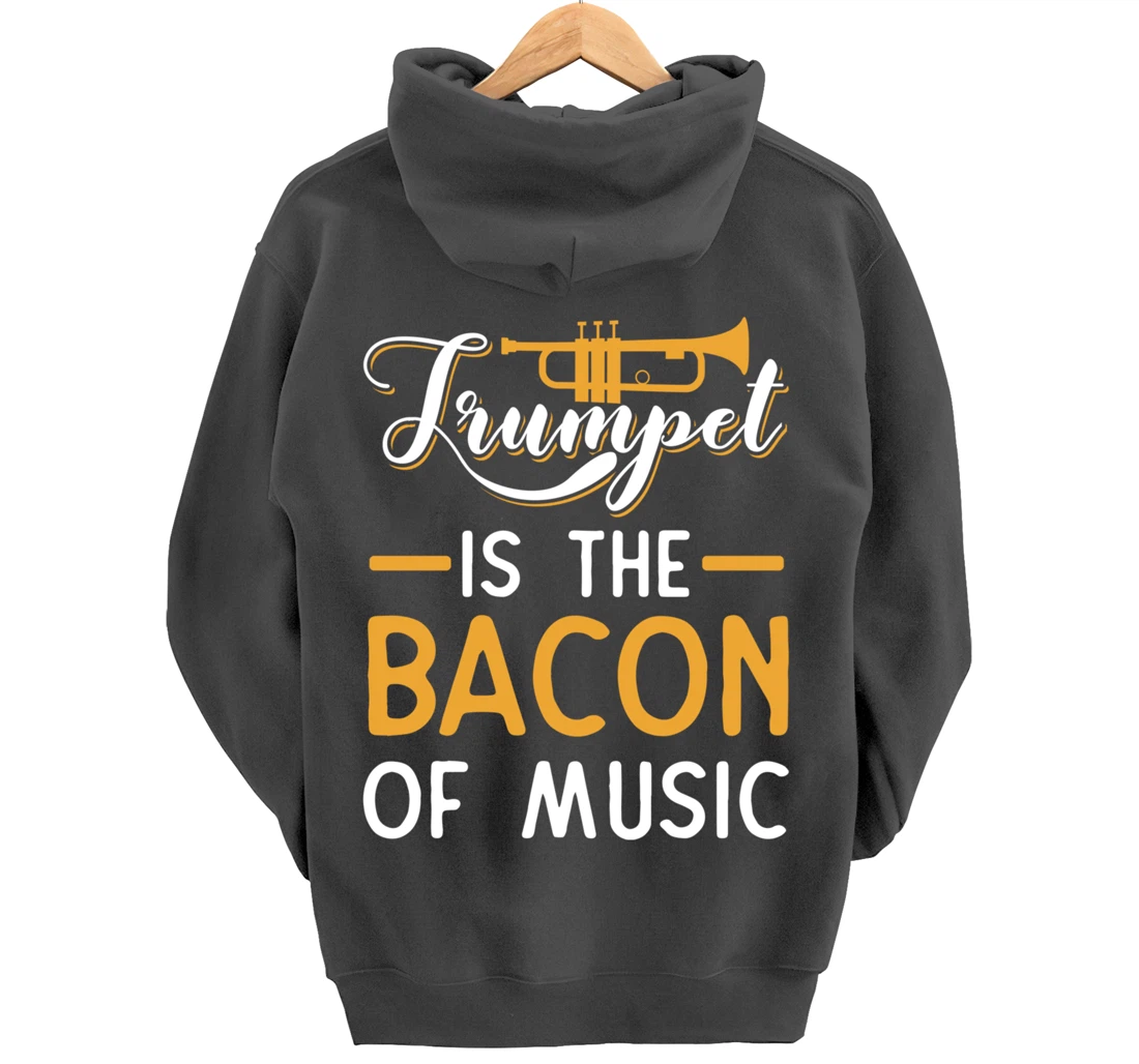 Funny Trumpet Gifts For Men Women Fun Band Musician Player Pullover Hoodie