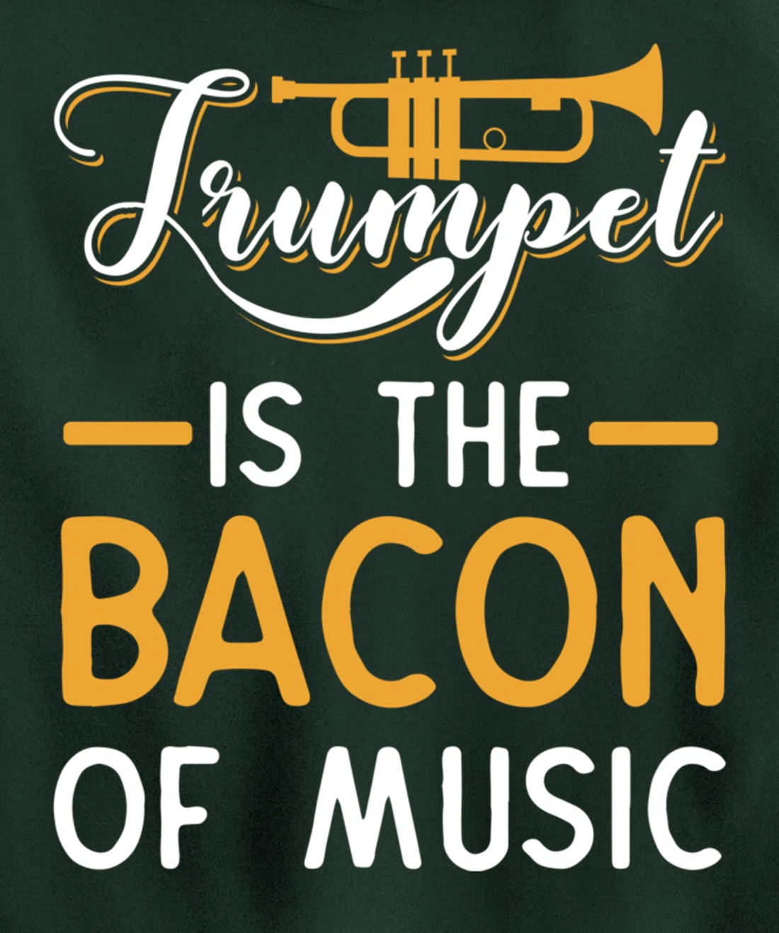 Funny Trumpet Gifts For Men Women Fun Band Musician Player Pullover Hoodie