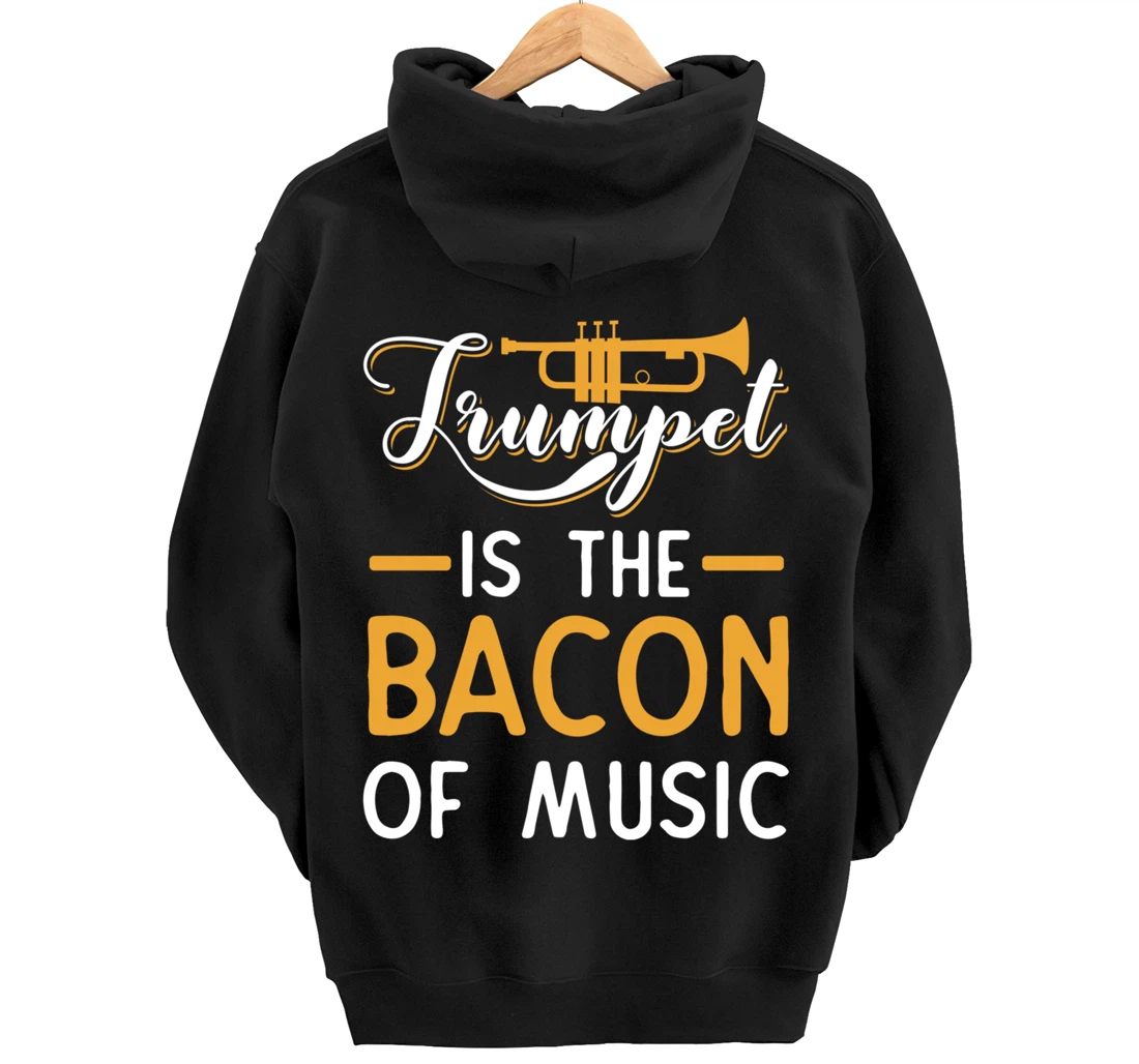 Funny Trumpet Gifts For Men Women Fun Band Musician Player Pullover Hoodie