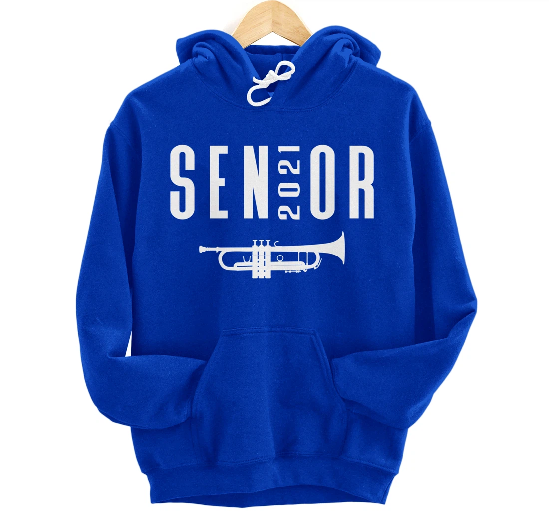 Senior 2021 Trumpet Player Band Pullover Hoodie
