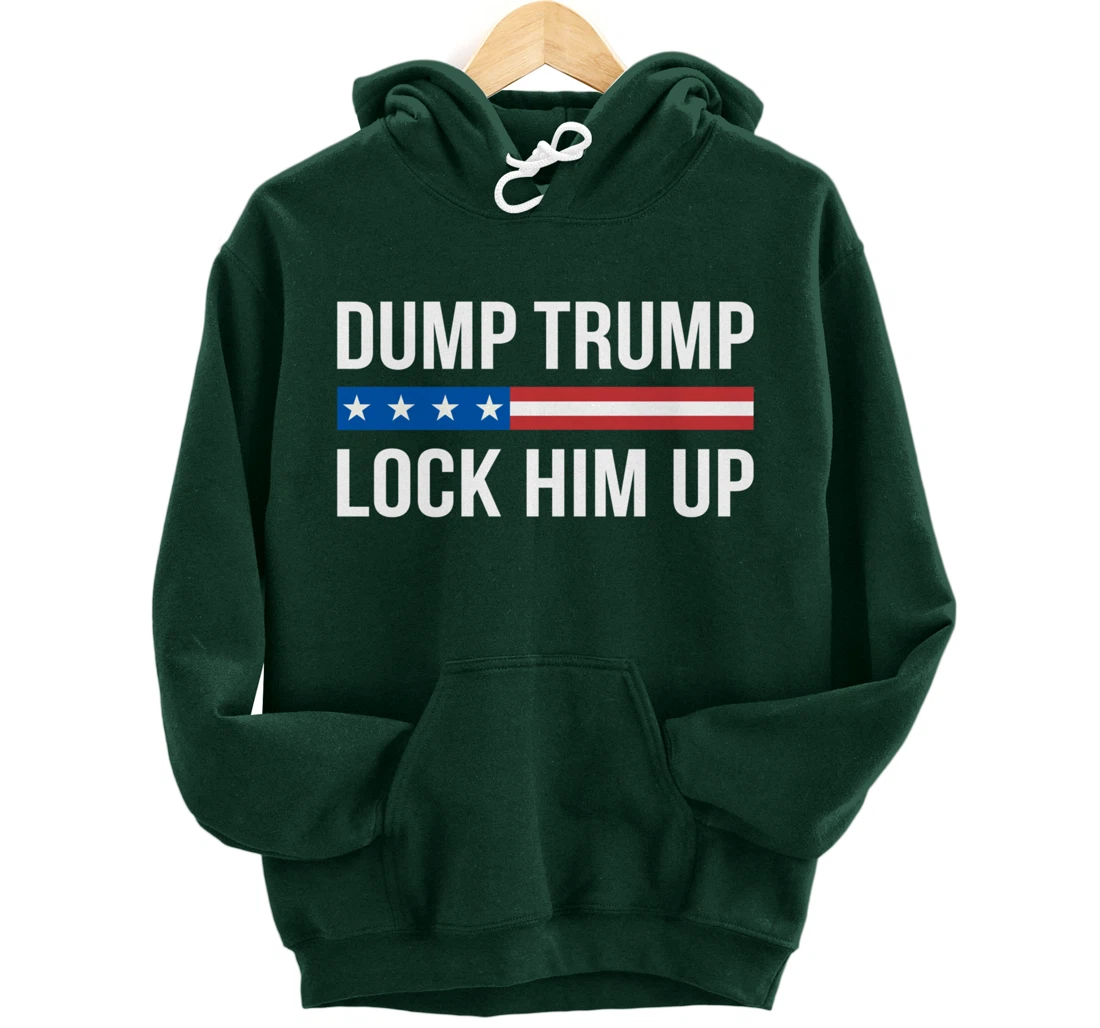 Dump Trump - Lock Him Up - Pullover Hoodie