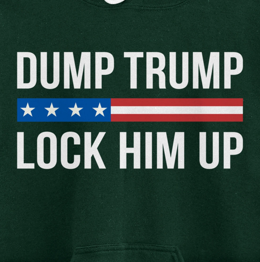 Dump Trump - Lock Him Up - Pullover Hoodie