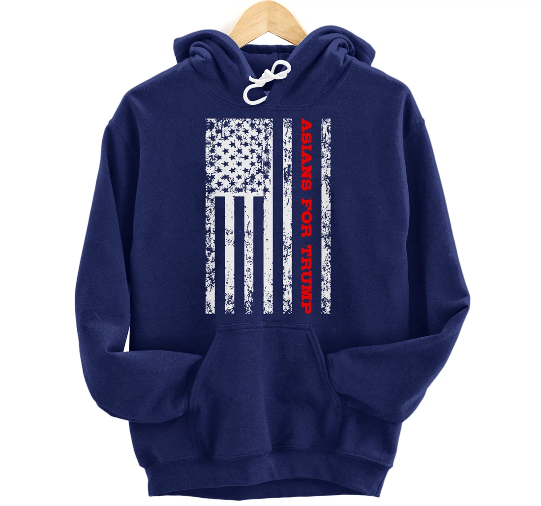 Asians For Trump Pullover Hoodie