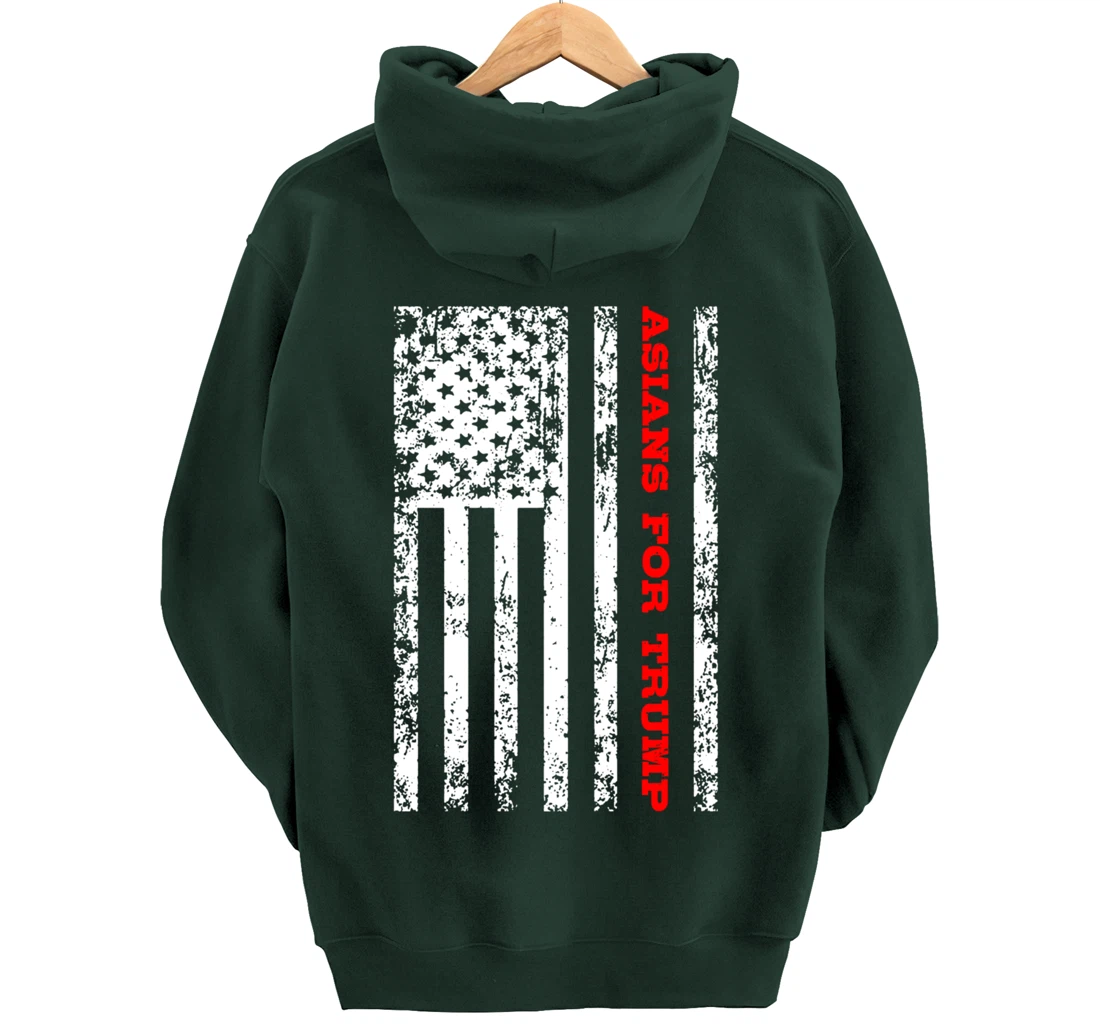 Asians For Trump Pullover Hoodie