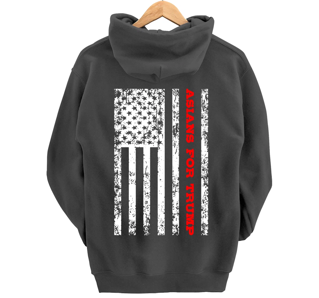 Asians For Trump Pullover Hoodie