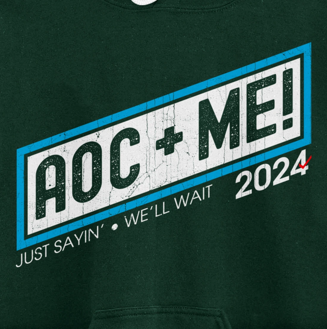 AOC Plus Me AOC Plus Three Squad Love Anti Trump Pullover Hoodie