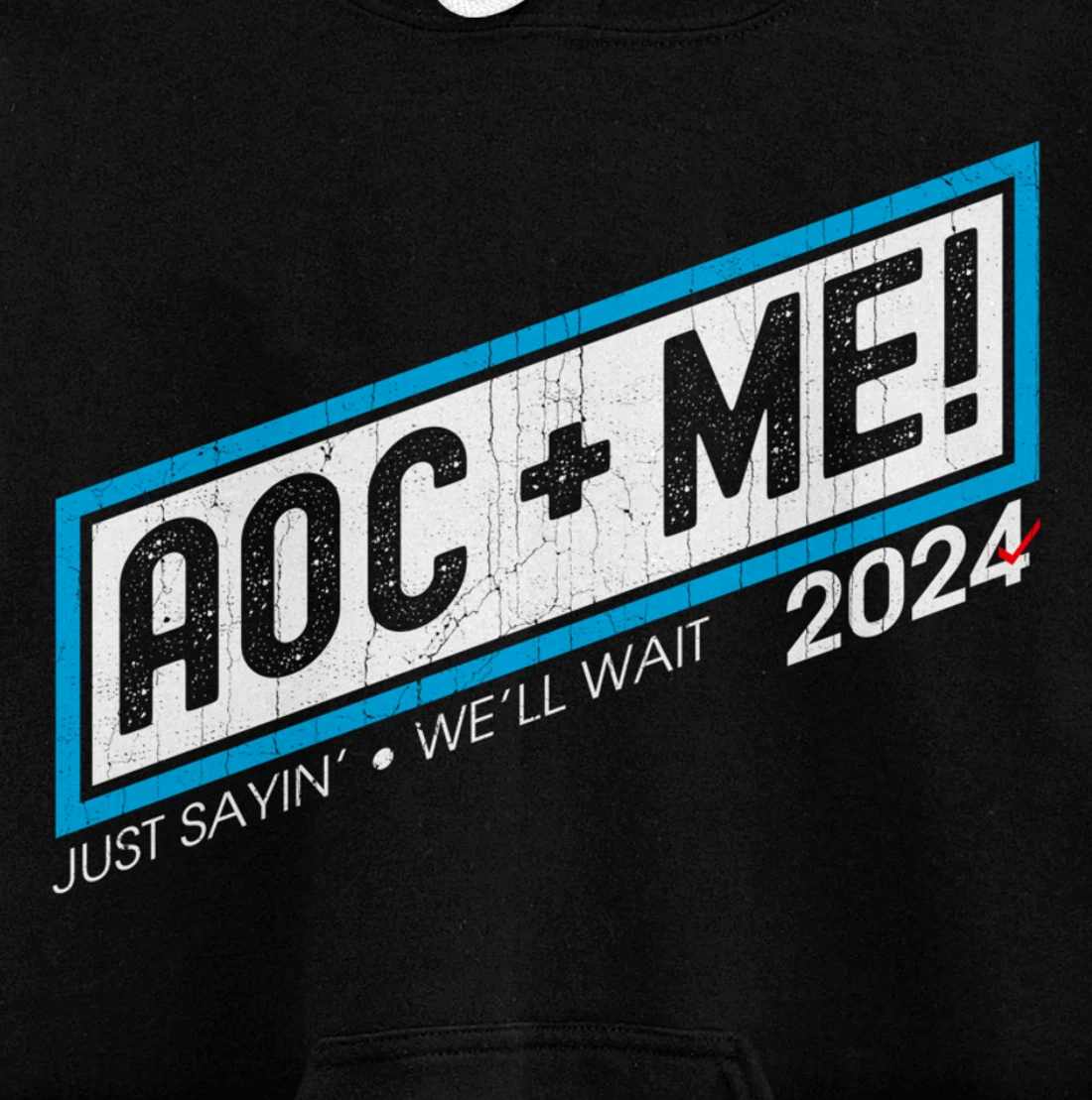 AOC Plus Me AOC Plus Three Squad Love Anti Trump Pullover Hoodie