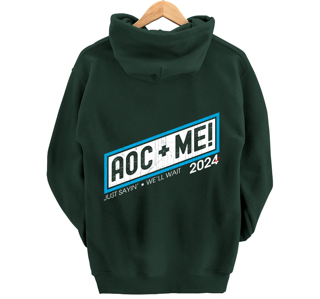 AOC Plus Me AOC Plus Three Squad Love Anti Trump Pullover Hoodie