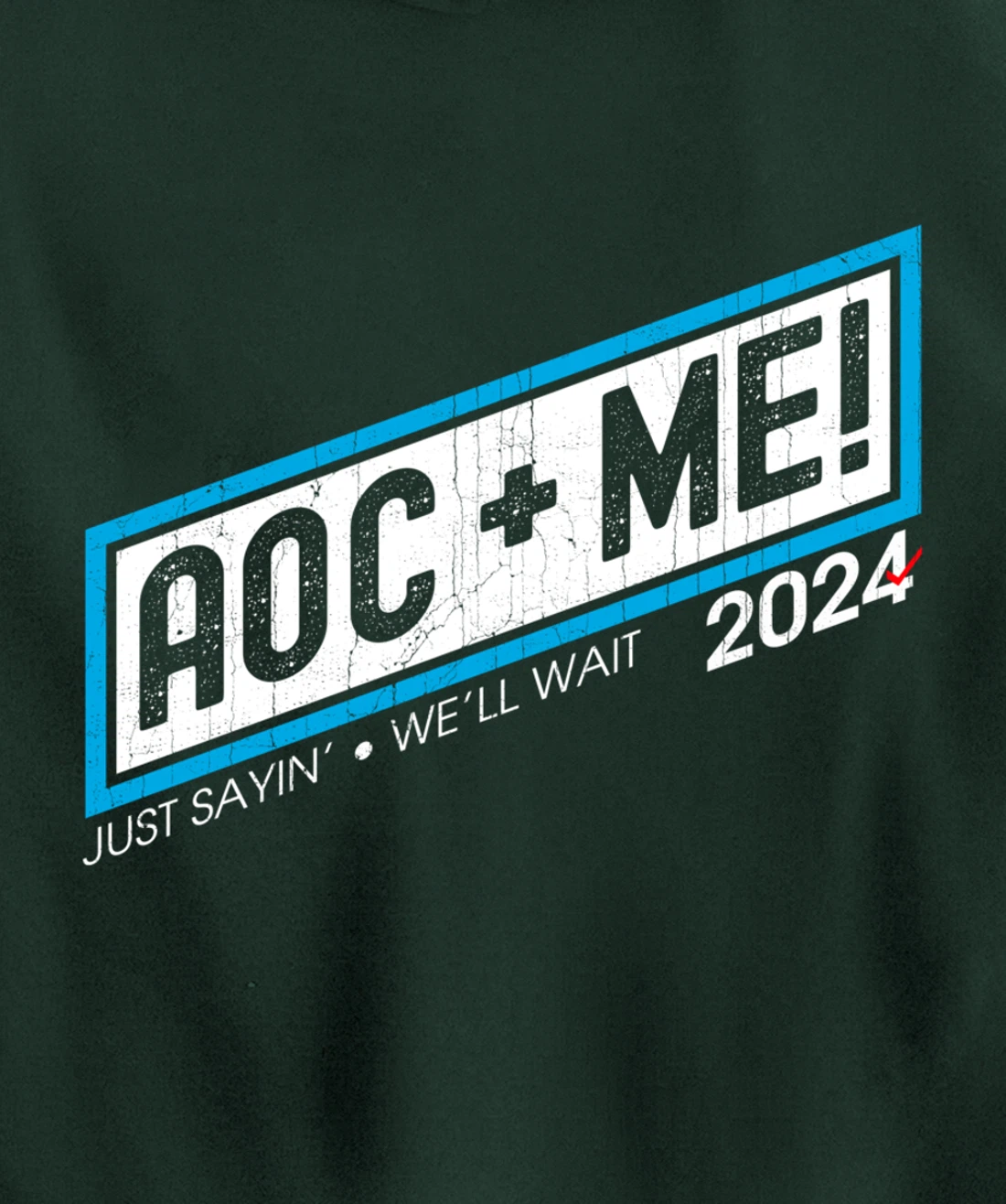 AOC Plus Me AOC Plus Three Squad Love Anti Trump Pullover Hoodie