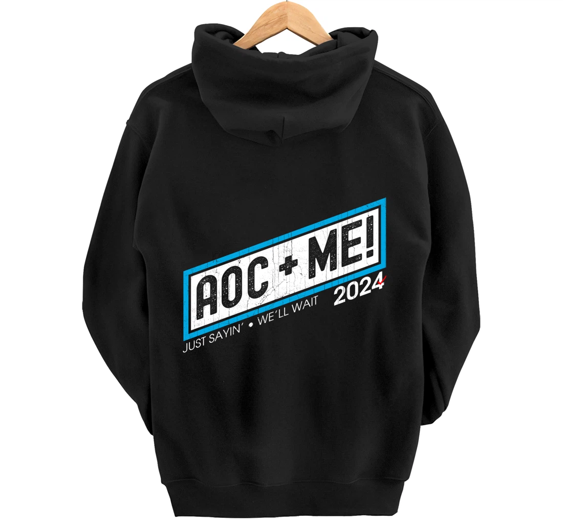 AOC Plus Me AOC Plus Three Squad Love Anti Trump Pullover Hoodie