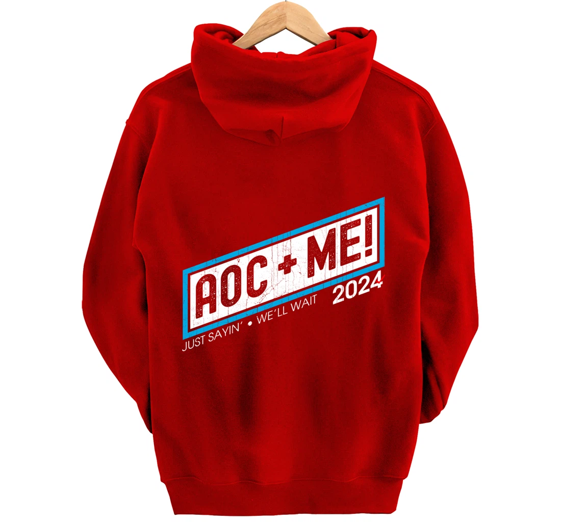 AOC Plus Me AOC Plus Three Squad Love Anti Trump Pullover Hoodie