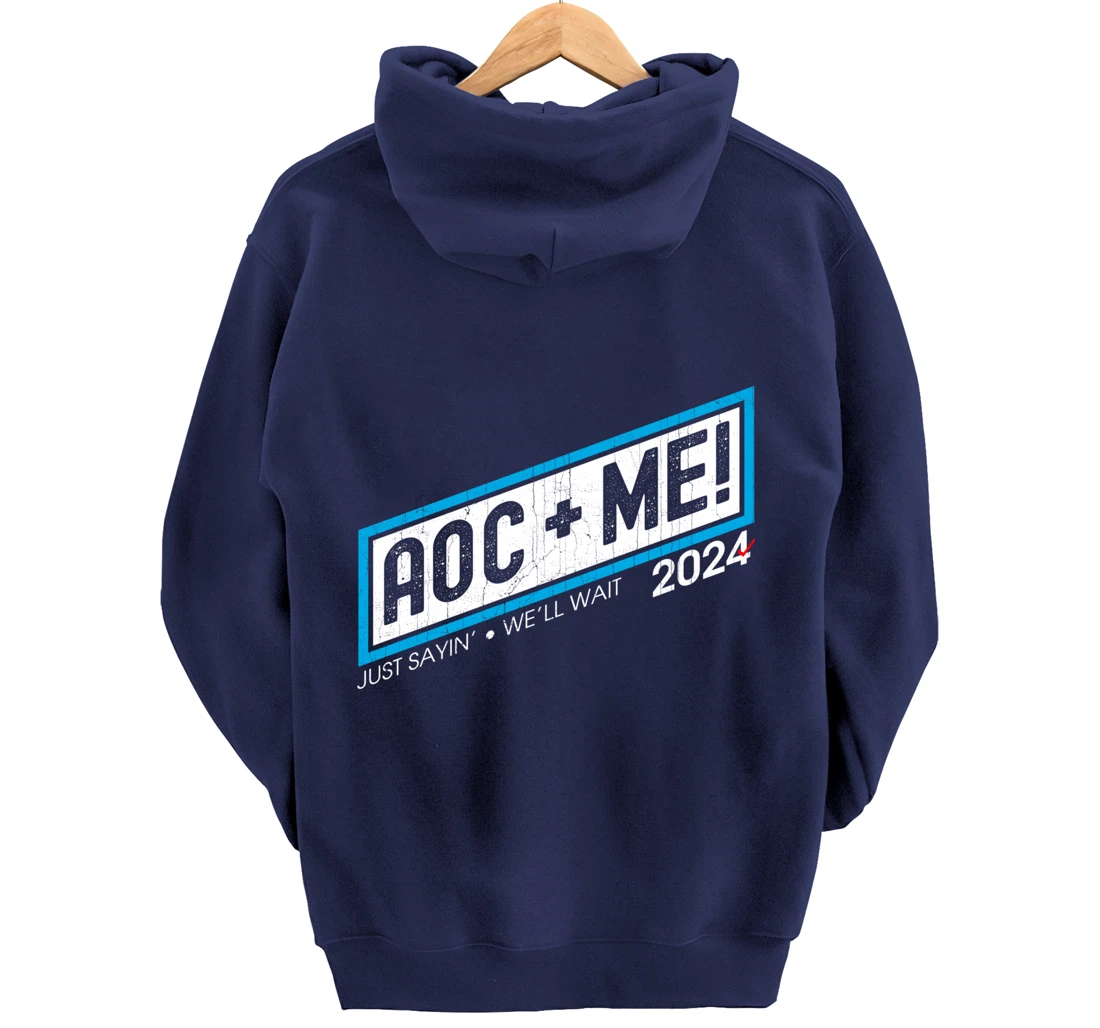 AOC Plus Me AOC Plus Three Squad Love Anti Trump Pullover Hoodie