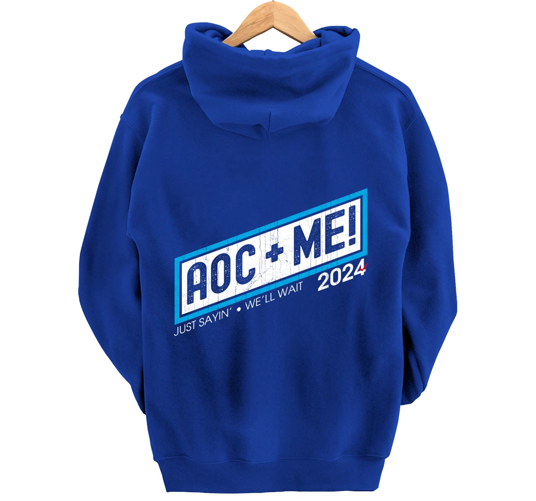 AOC Plus Me AOC Plus Three Squad Love Anti Trump Pullover Hoodie
