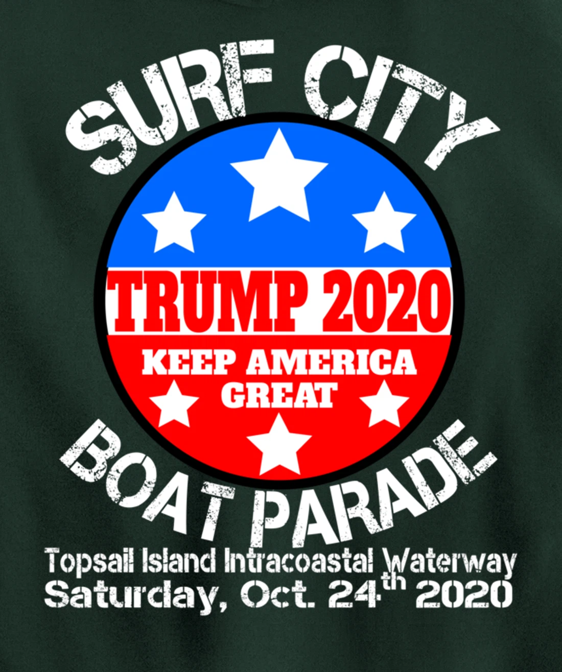 Surf City Trump Boat Parade Pullover Hoodie