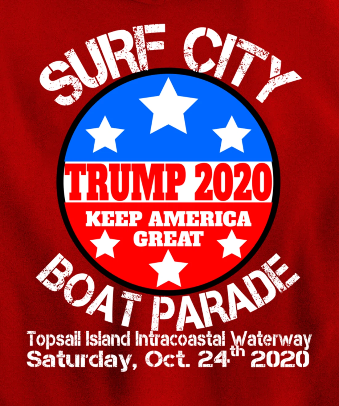 Surf City Trump Boat Parade Pullover Hoodie