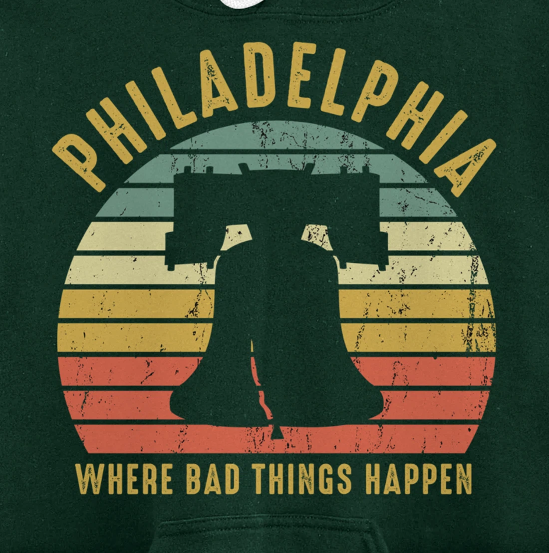 Bad Things Happen In Philadelphia Funny Trump Vintage Gift Pullover Hoodie
