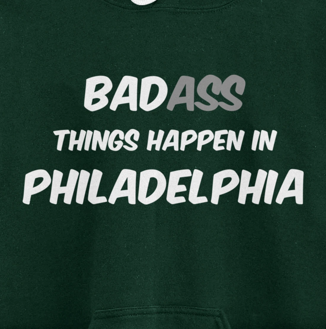 Badass / Bad Things Happen in Philadelphia, Anti Trump Pullover Hoodie