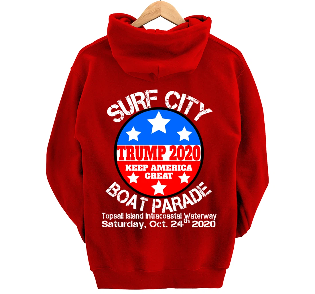 Surf City Trump Boat Parade Pullover Hoodie