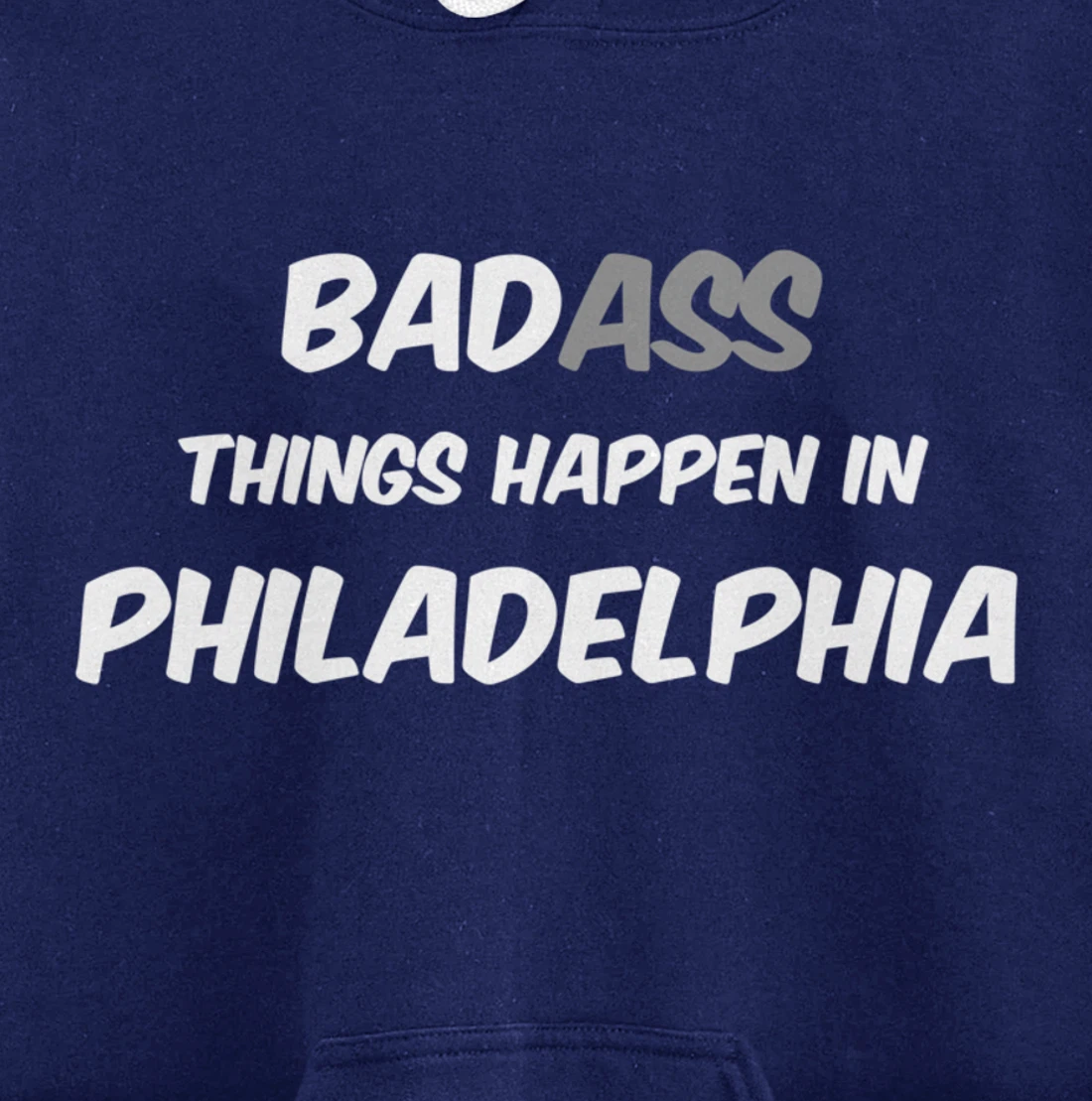 Badass / Bad Things Happen in Philadelphia, Anti Trump Pullover Hoodie