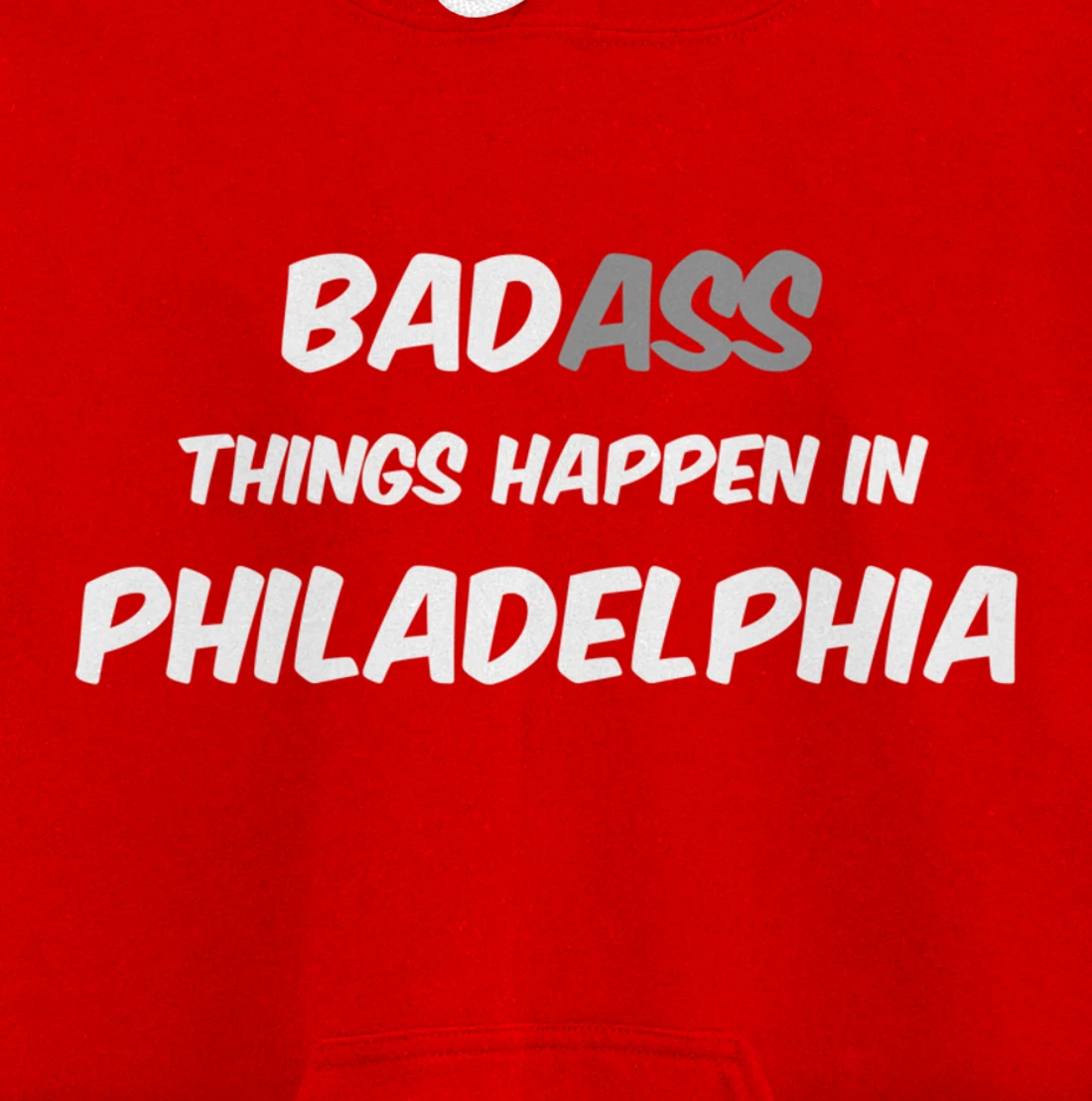Badass / Bad Things Happen in Philadelphia, Anti Trump Pullover Hoodie