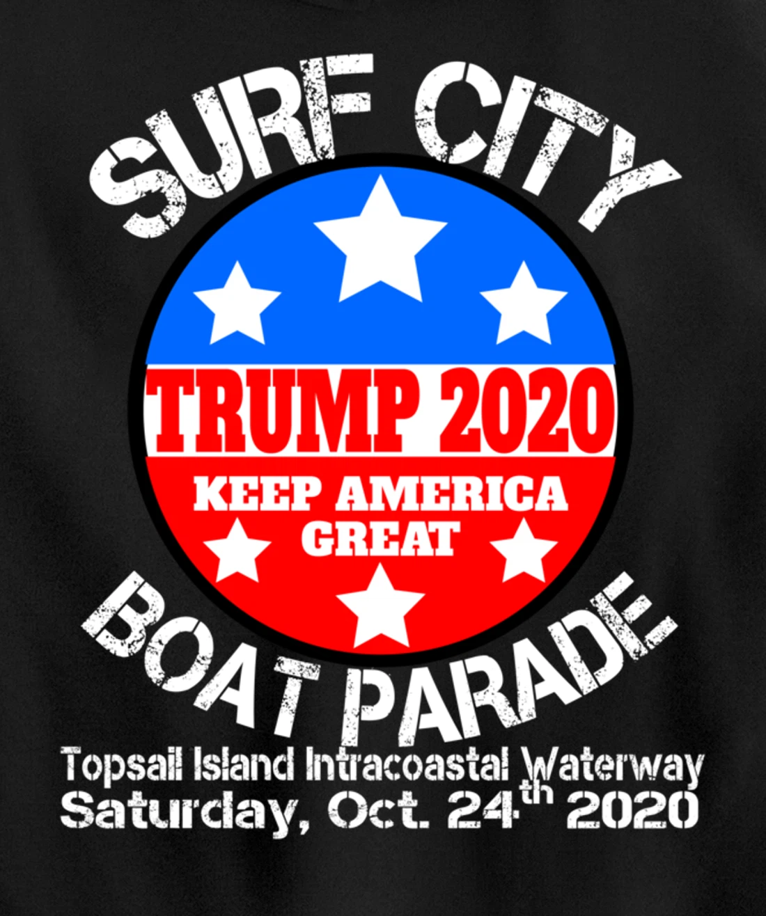 Surf City Trump Boat Parade Pullover Hoodie