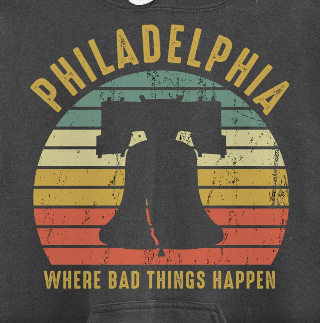 Bad Things Happen In Philadelphia Funny Trump Vintage Gift Pullover Hoodie