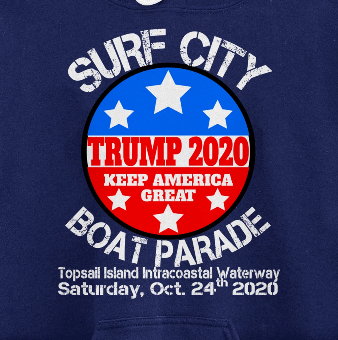 Surf City Trump Boat Parade Pullover Hoodie