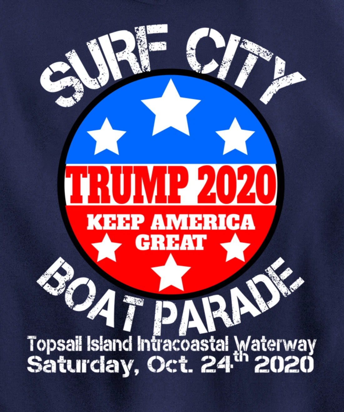 Surf City Trump Boat Parade Pullover Hoodie