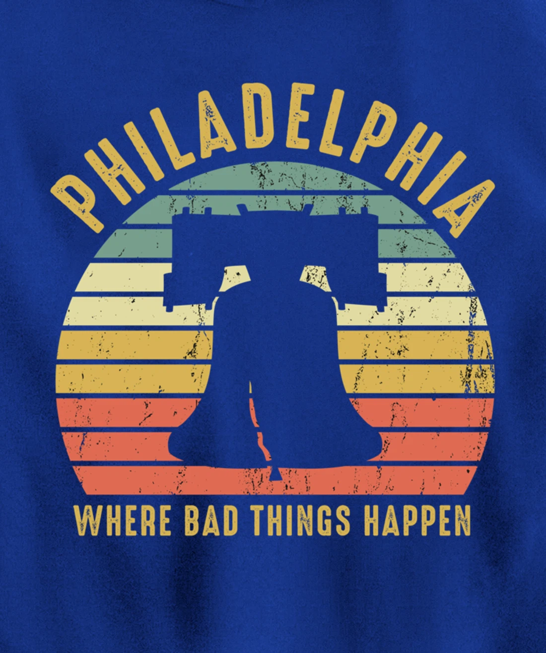 Bad Things Happen In Philadelphia Funny Trump Vintage Gift Pullover Hoodie
